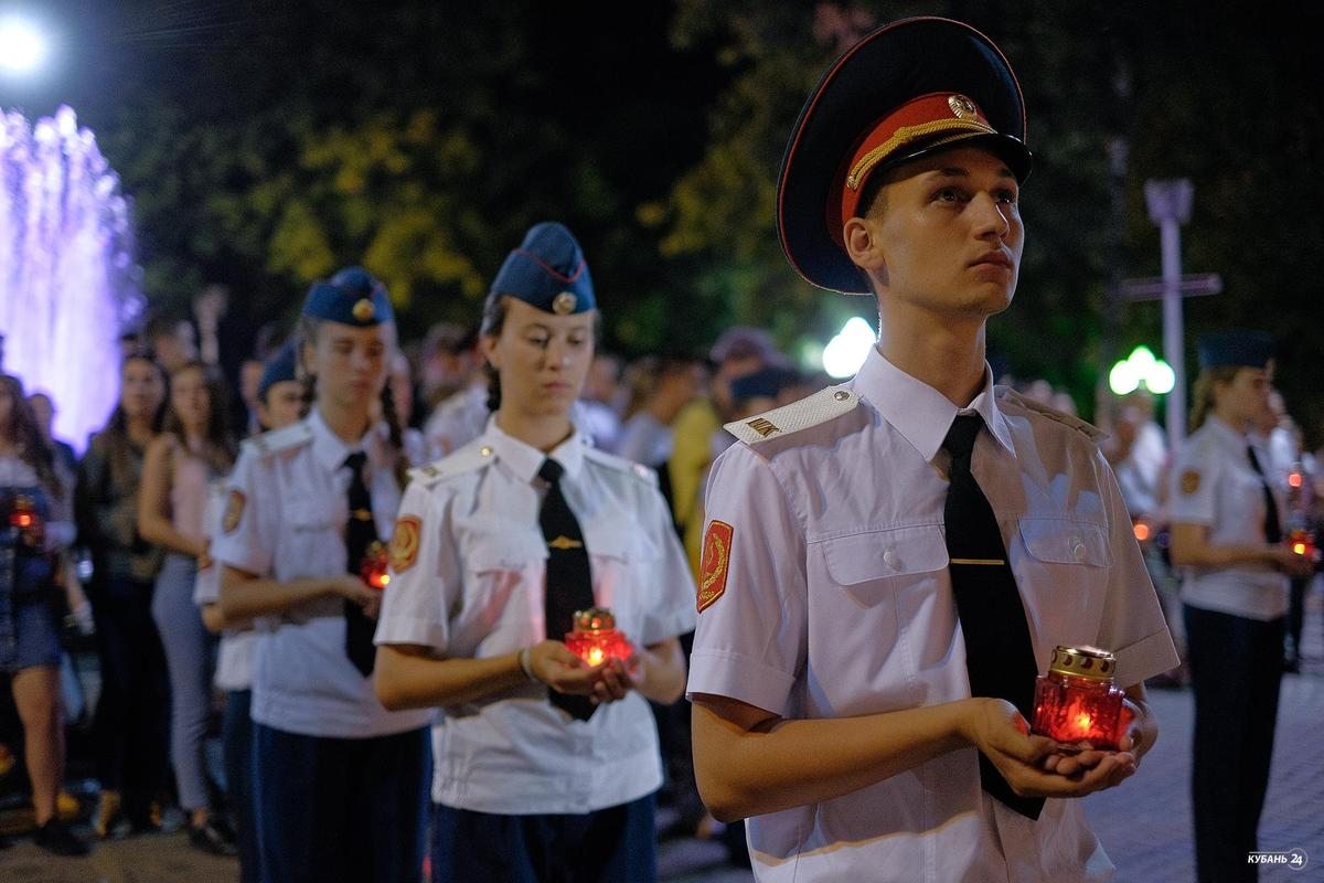 Краснодарская акция в память о жертвах террористов в Беслане