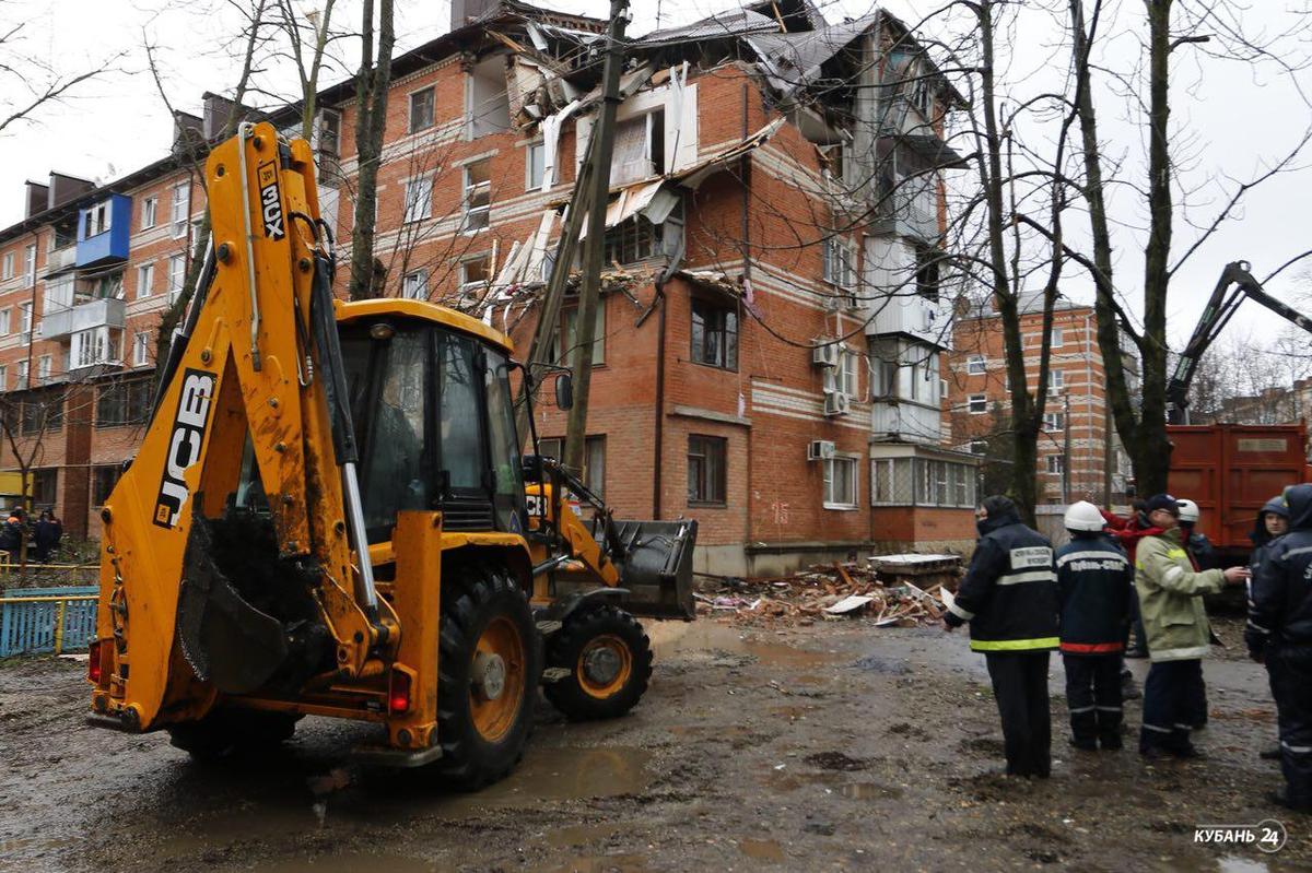 Взрыв газа в краснодарской пятиэтажке