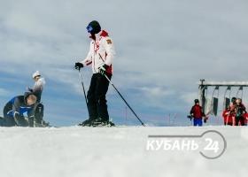 Тестовое открытие горнолыжного сезона в Сочи