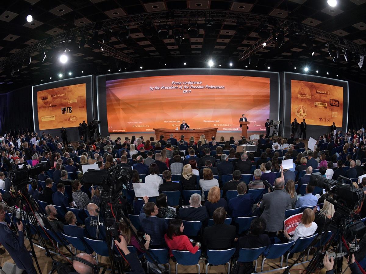 В Москве состоялась ежегодная пресс-конференция Владимира Путина