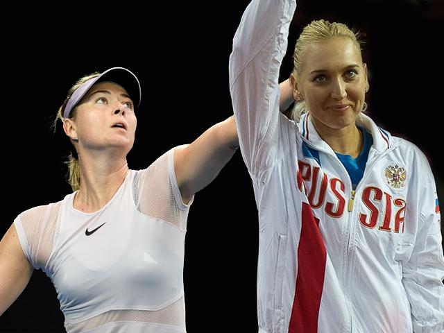 Елена Веснина и Мария Шарапова на Australian Open