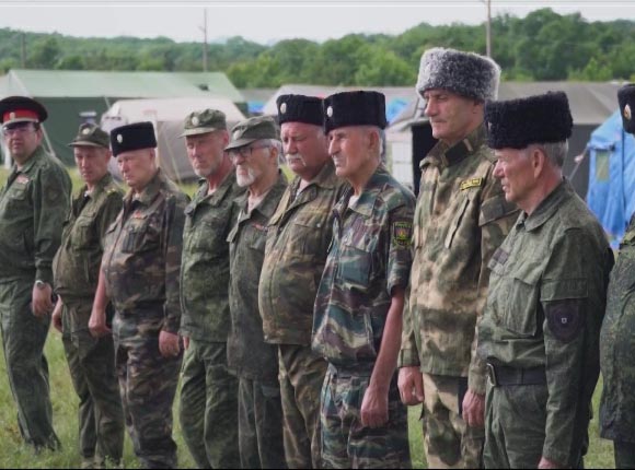 В Новороссийске прошли военные сборы казаков Черноморского округа
