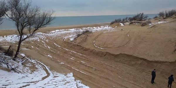 В Анапе неизвестные украли очередную песчаную дюну