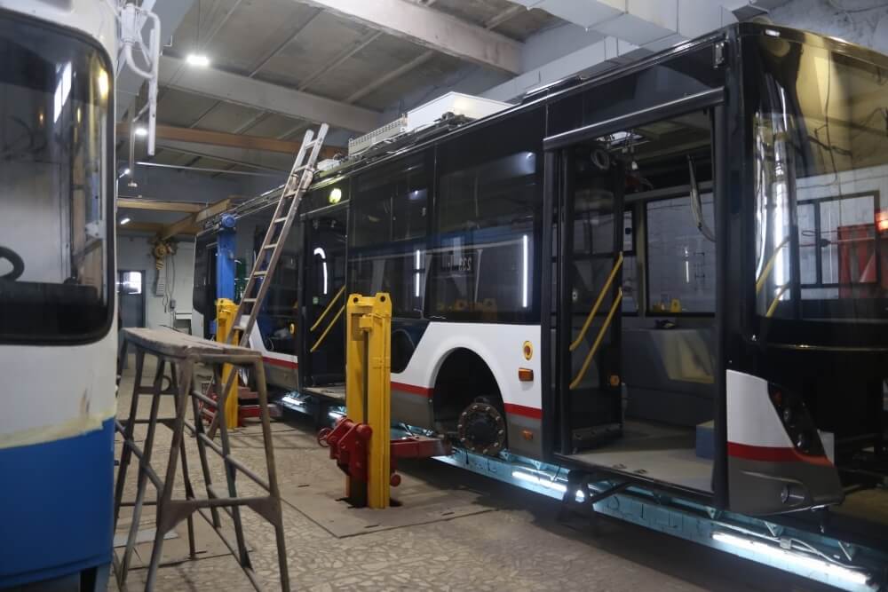 Первый троллейбус краснодарской сборки будет готов к концу марта