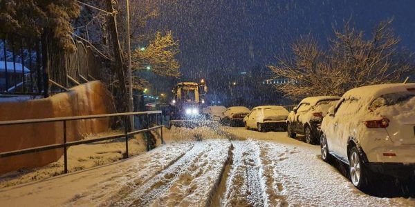 В Сочи из-за снегопада пять поселков остались без автобусного сообщения
