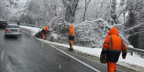 В️ Сочи и Туапсинском районе федеральные трассы очистили от снега