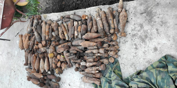 На Кубани во дворе частного дома нашли 225 снарядов времен войны