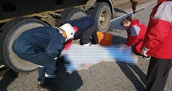 В Краснодарском крае грузовик насмерть сбил женщину