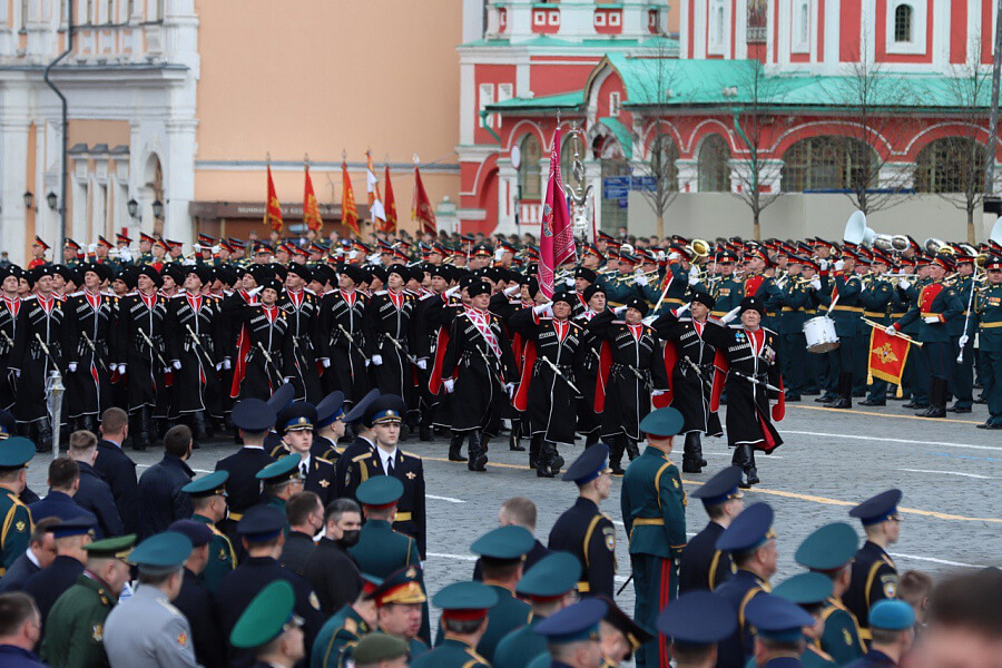 Кубанские казаки приняли участие в параде Победы в Москве