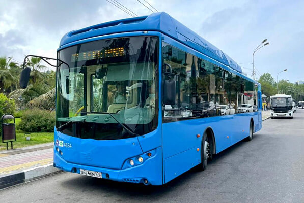 В Сочи тестируют новые пассажирские автобусы на природном газе