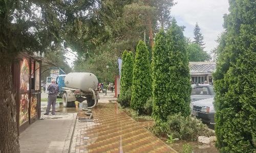 В Горячем Ключе из-за коммунальной аварии в центре города отключили воду