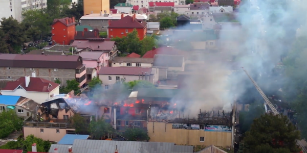 В Анапе произошел пожар в мини-гостинице