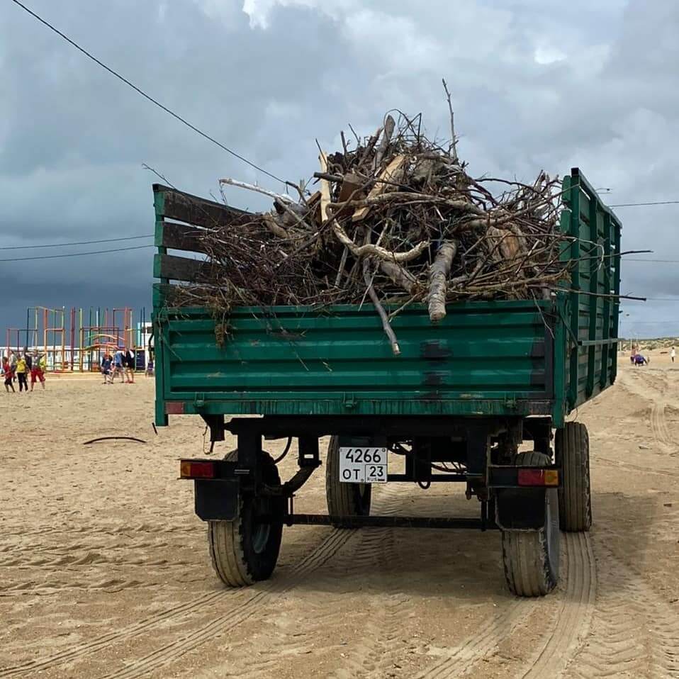 В Анапе пляжи приведут в порядок после непогоды к 19 июня