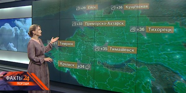 На Кубани 13 июля воздух прогреется до +35 °С