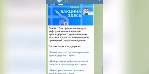 Первый в России чат-бот «Вакцина здесь!» предназначен для людей любого возраста