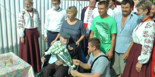 В Крымском районе отпраздновали 100-летний юбилей ветерана войны Семерикова