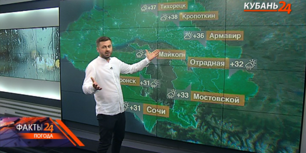 На Кубани 3 июля температура воздуха днем поднимется до +37 °С