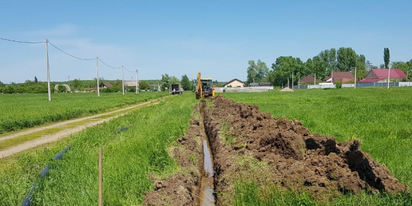 В двух населенных пунктах Белореченского района построили новые газопроводы