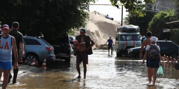 В Крымском районе из-за вышедшей из берегов реки Баканки подтопило 20 домов