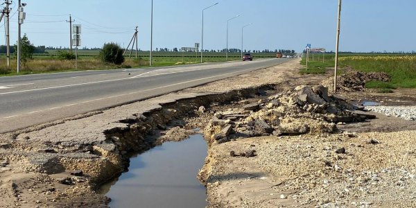 Возле поселка Виноградного под Анапой усовершенствуют ливневку