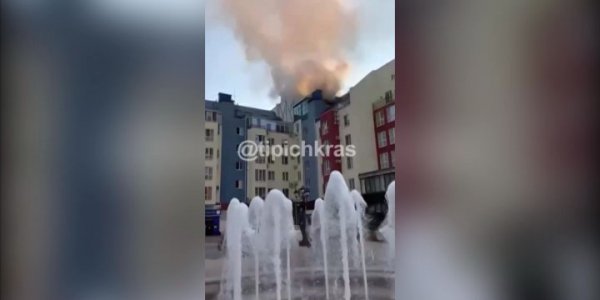 В Немецкой деревне Краснодара произошел пожар в многоэтажке