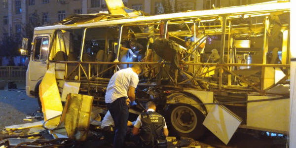 В Воронеже произошел взрыв в пассажирском автобусе