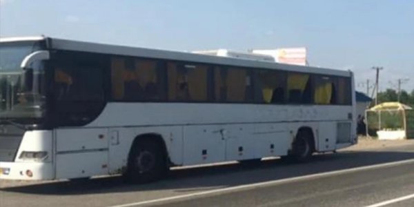 Рейсовый автобус Ейск — Краснодар — Геленджик попал в ДТП с КамАЗом