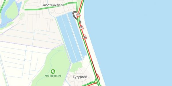 Ремонт на трассе М4 «Дон» вызвал пробку вдоль Краснодарского водохранилища