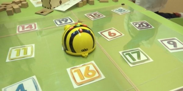 В Каневском районе робот-пчела учит детей общаться, считать и программировать