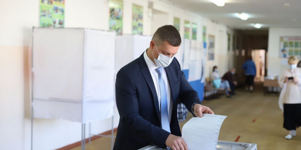 Заместитель главы Кубани Сергей Болдин проголосовал на выборах в Краснодаре