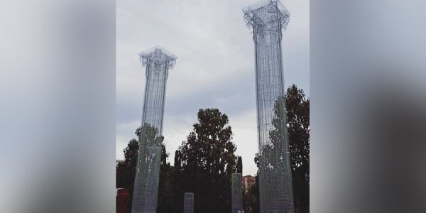 В парке «Краснодар» появились сетчатые колонны коринфского ордера