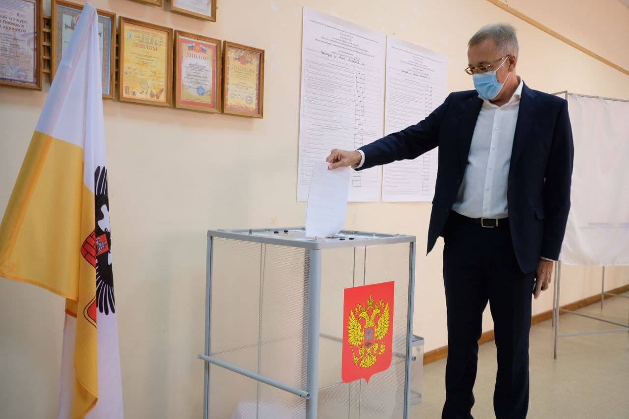 Председатель краевого СПЧ Андрей Зайцев проголосовал на выборах в Краснодаре