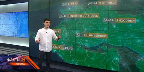 В Краснодарском крае 1 октября синоптики прогнозируют до +20 °С