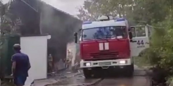 В Анапе из-за пожара в кафе эвакуировали пять человек
