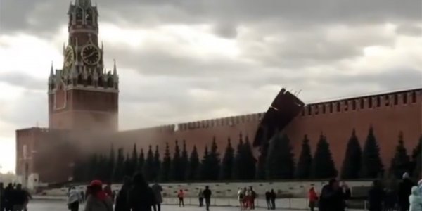 В Москве ограничили доступ на Красную площадь после повреждения зубцов Кремля