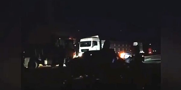 В Северском районе из-за серьезной аварии образовалась большая пробка