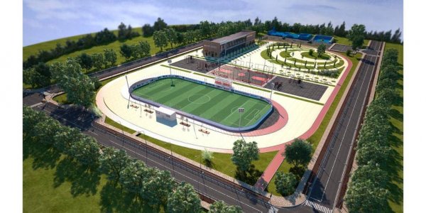 В Анапе по нацпроекту начали строить мини-стадион
