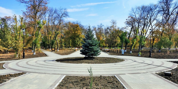 В Крыловском районе по национальному проекту благоустроили парк