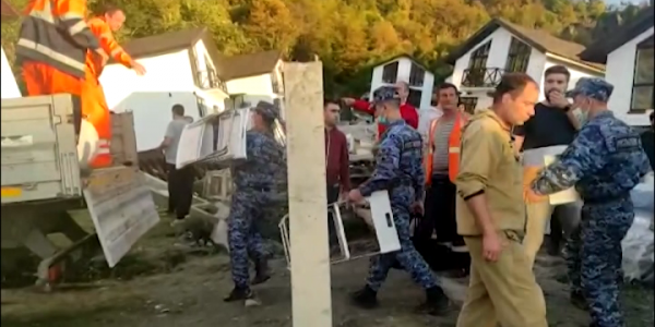 В Сергей-Поле завершили первый этап восстановительных работ после оползня