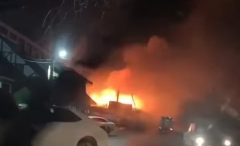 В Темрюкском районе произошел пожар на винзаводе «Долина»