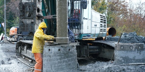 В Сочи восстановили поврежденное в октябре оползнем временное дорожное полотно
