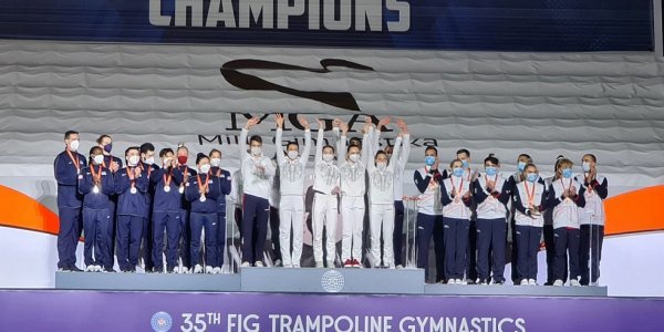 Спортсмены Кубани выиграли девять медалей чемпионата мира по прыжкам на батуте