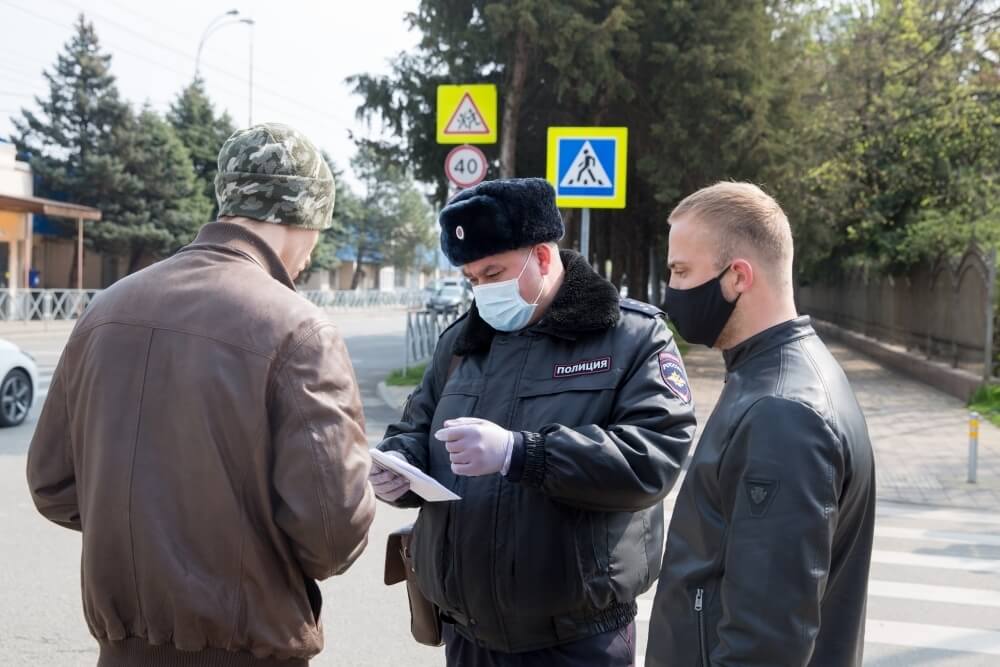 За антиковидные нарушения в Краснодаре за неделю составили 1,1 тыс. протоколов
