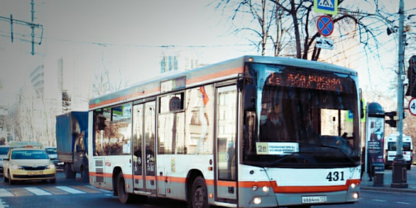 В Краснодаре до 18 января автобус 2Е по выходным будет ходить по улице Красной