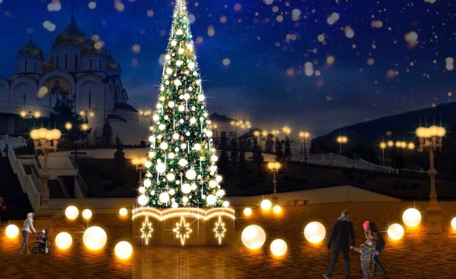 В Геленджике проведут масштабные работы по монтажу новогодней иллюминации