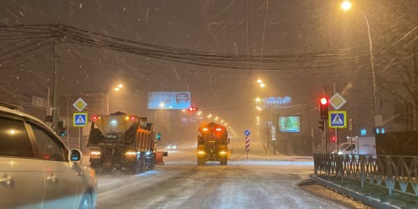 Жителей Краснодара просят отказаться от поездок за рулем из-за снегопада