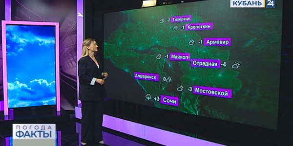 На Кубани 24 декабря прогнозируют местами снег, гололед