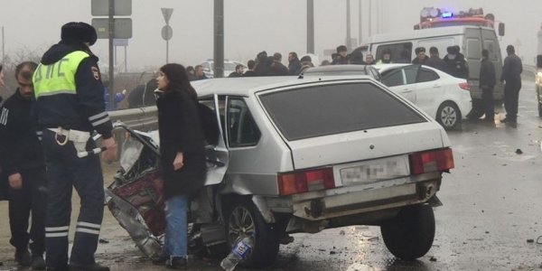 В массовом ДТП под Краснодаром погибли 3 человека