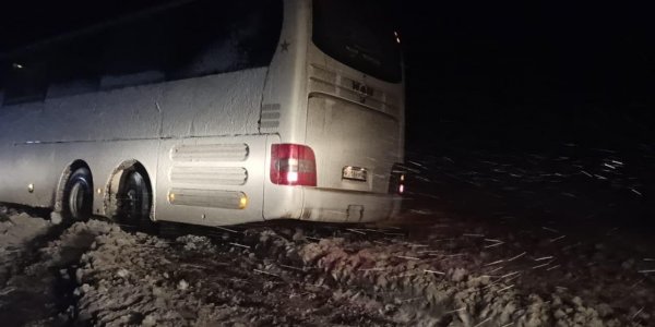 Рейсовый автобус Астрахань — Краснодар попал в ДТП в Ставропольском крае