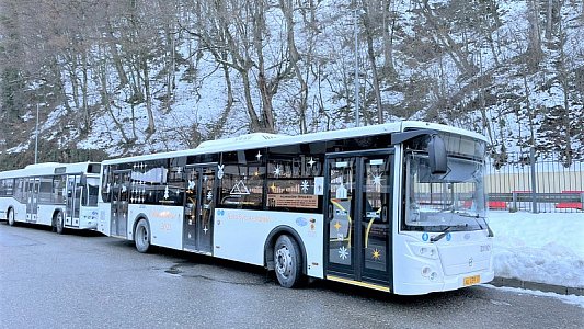 В Сочи увеличили количество автобусов в горные курорты